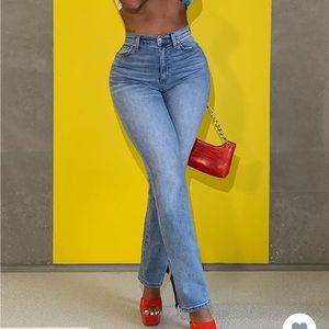Brand New Fashion Nova Side Split Jeans